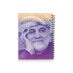 دفترچه یادداشت سیمی ۵۰ برگ ستارگان بهشت طرح شهید سلیمانی